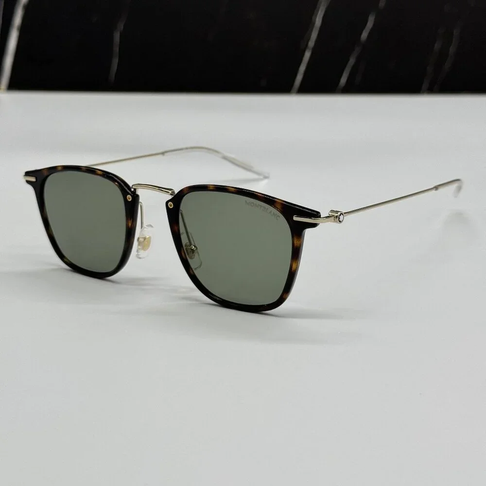 NEW MONTBLANC SUNGLASSES MEN HAVANA GOLD EYEWEAR MONTBLANC MB0295S 002